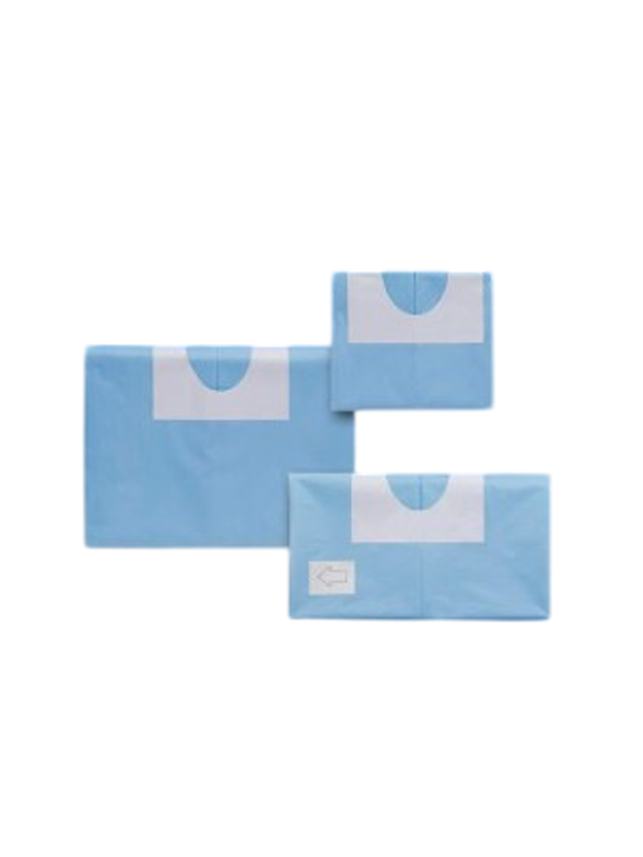 Abdecktuch 100x150 cm mit verklebbarer Öffnung 6x9 cm