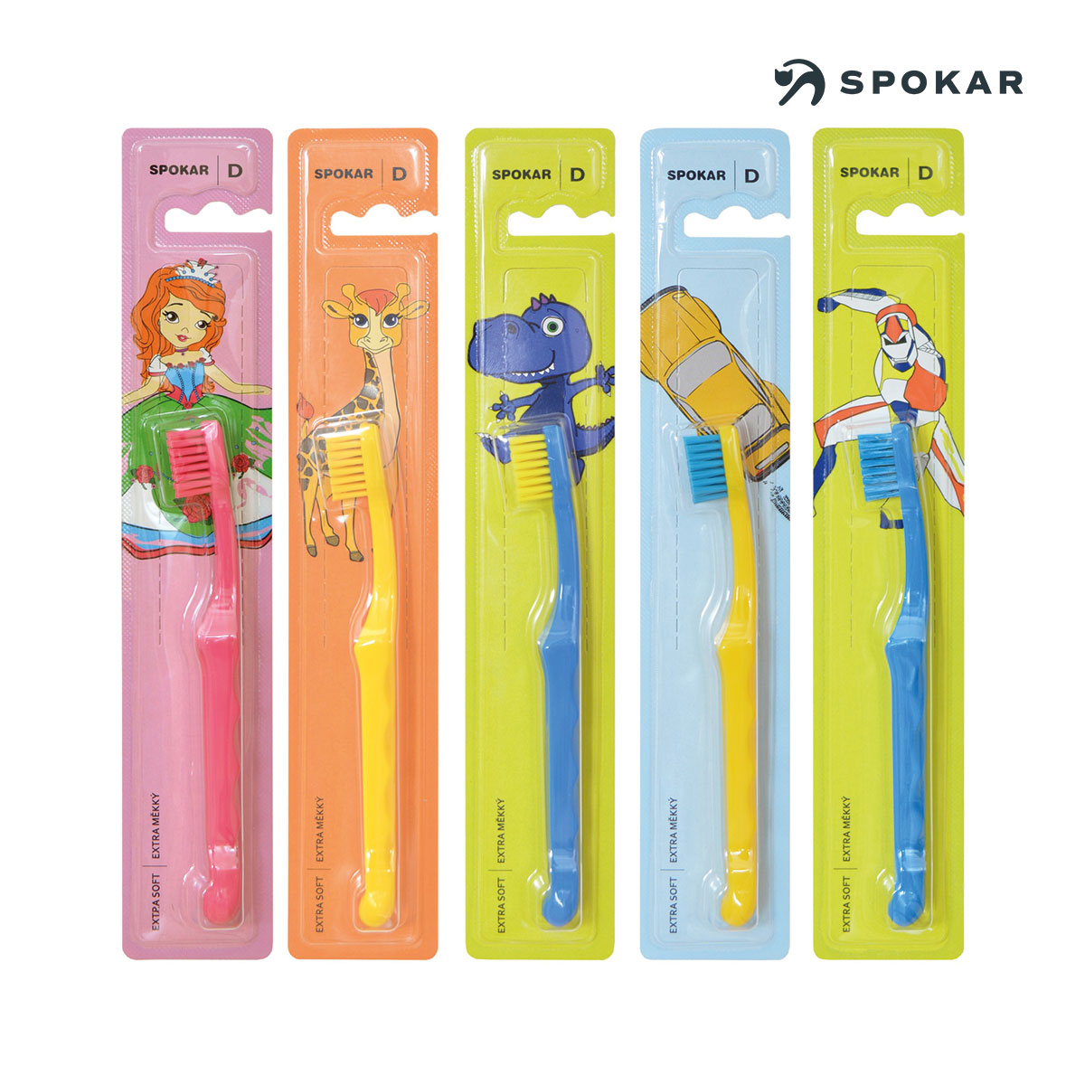 SPOKAR D Kinderzahnbürste für 0-2 Jahre