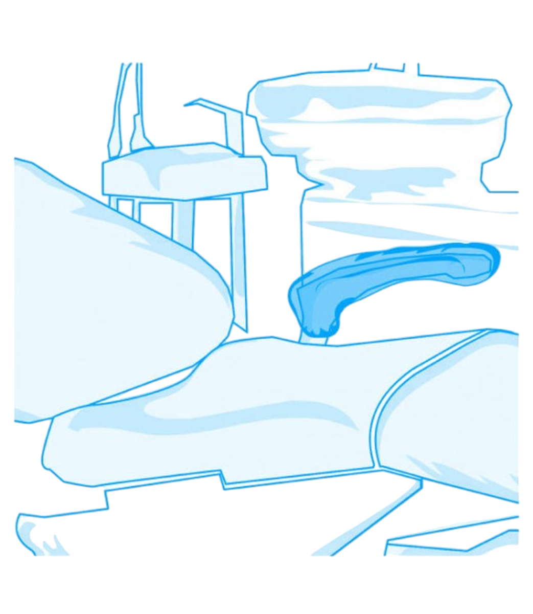 Haubenförmiger Armlehnenüberzug mit Gummiband, weiss