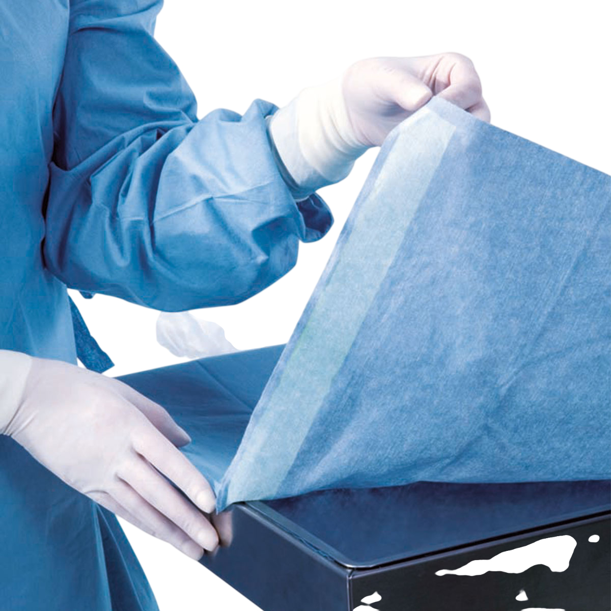 Flüssigkeitsabweisendes Abdecktuch 67x75 cm, einseitig verklebbar