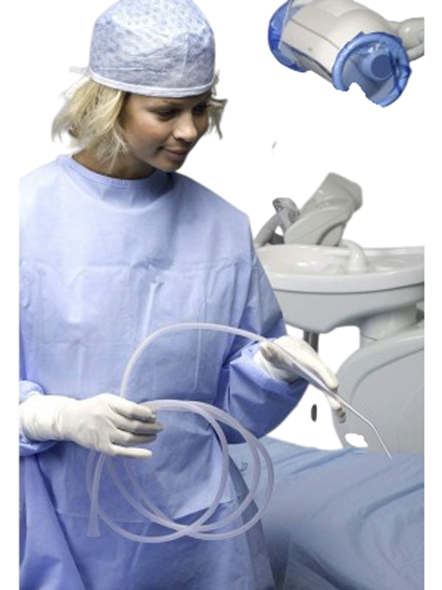 Chirurgischer Absauger 2,20 m mit Yankauer-Saugspitze, mit Absaugkontrolle (jede Packung enthält 1 Adapter Adat.05)