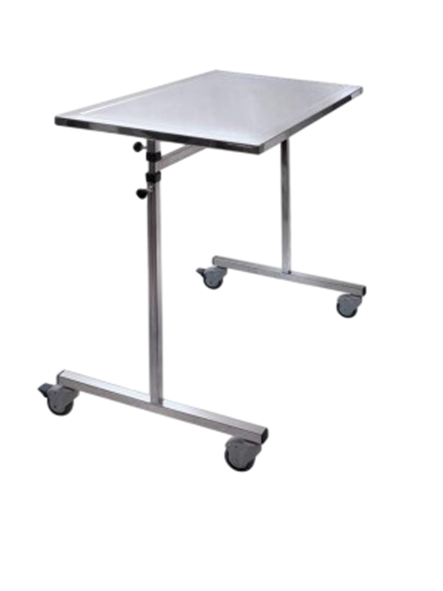 Überkopf-Tisch mit manuell einstellbarer Höhe von 83 bis 120 cm